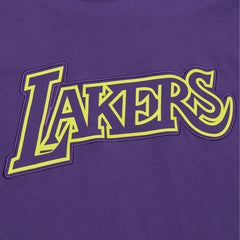 Los Angeles Lakers Hardwood Classics Neon Nights Premium T-Shirt - Purple shop
