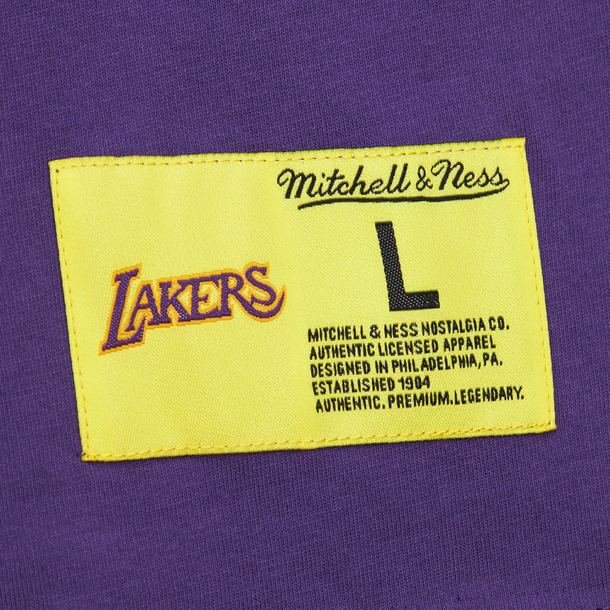 Los Angeles Lakers Hardwood Classics Neon Nights Premium T-Shirt - Purple shop
