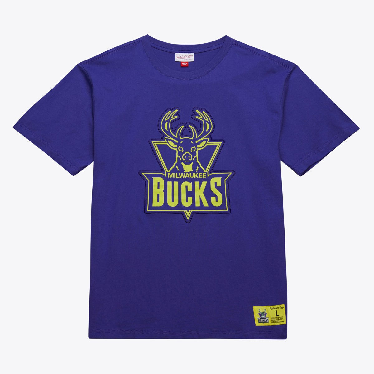 Milwaukee Bucks Hardwood Classics Neon Nights Premium T-Shirt - Purple cheap