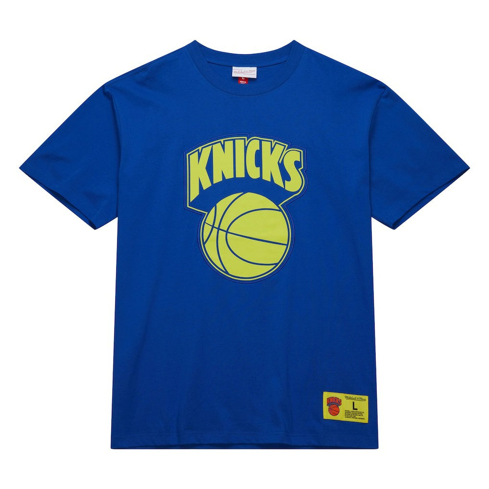 New York Knicks Hardwood Classics Neon Nights Premium T-Shirt - Blue shop