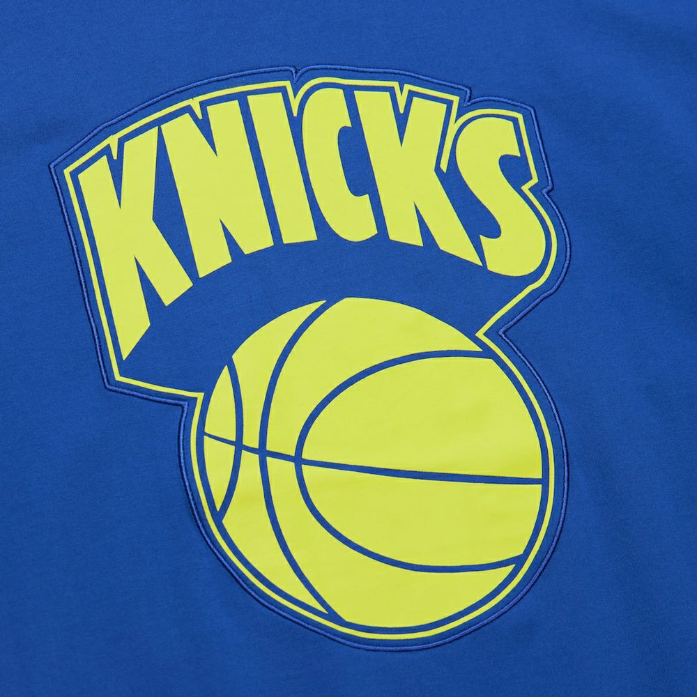 New York Knicks Hardwood Classics Neon Nights Premium T-Shirt - Blue shop