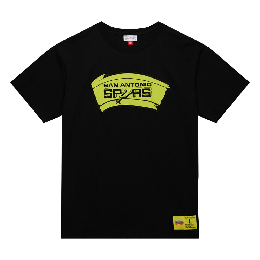 San Antonio Spurs Hardwood Classics Neon Nights Premium T-Shirt - Black sale