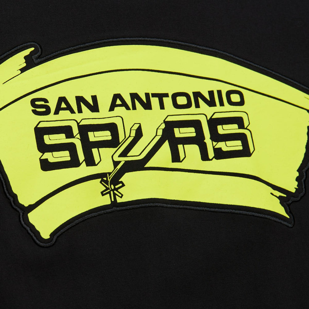 San Antonio Spurs Hardwood Classics Neon Nights Premium T-Shirt - Black sale