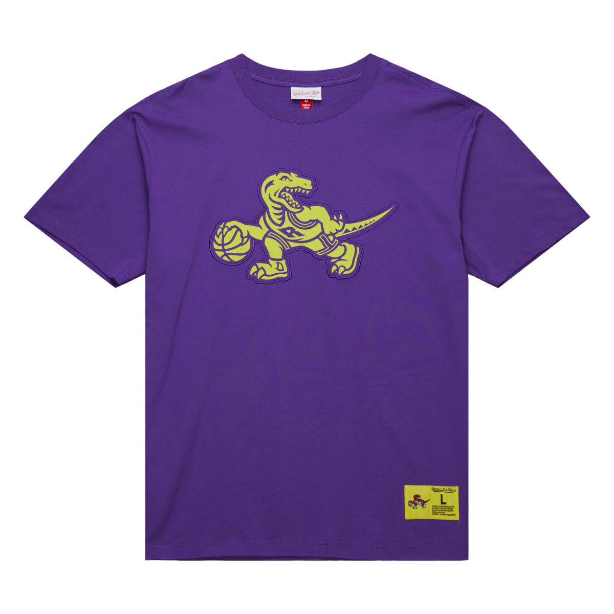Toronto Raptors Hardwood Classics Neon Nights Premium T-Shirt - Raptors Purple sale