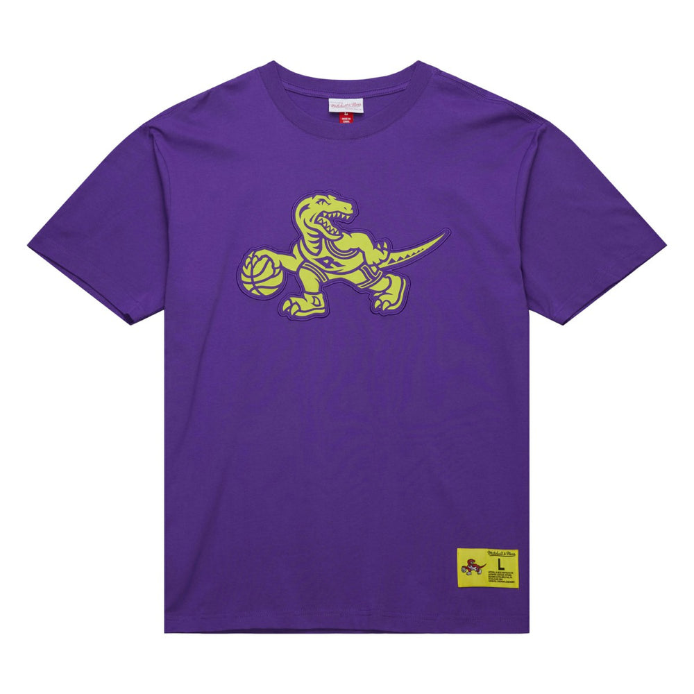 Toronto Raptors Hardwood Classics Neon Nights Premium T-Shirt - Raptors Purple sale