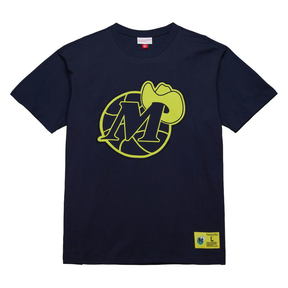 Dallas Mavericks Hardwood Classics Neon Nights Premium T-Shirt sale - Navy sale