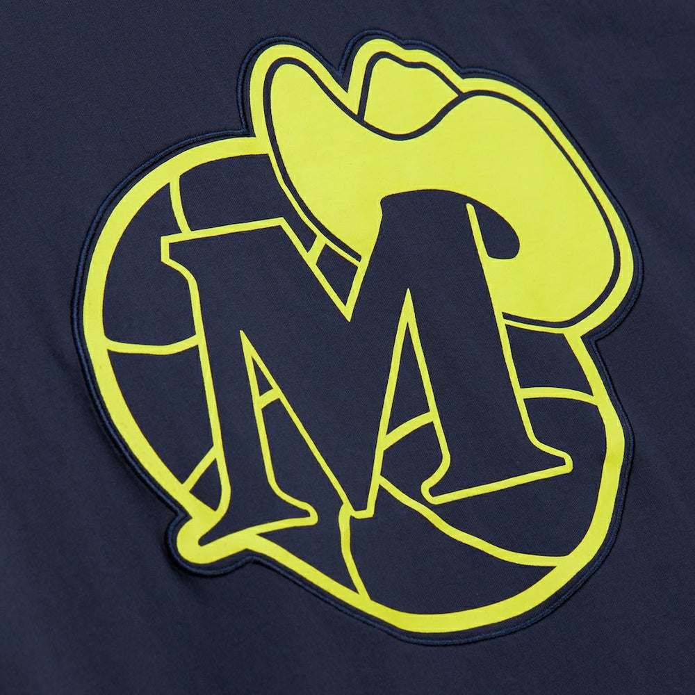 Dallas Mavericks Hardwood Classics Neon Nights Premium T-Shirt sale - Navy sale
