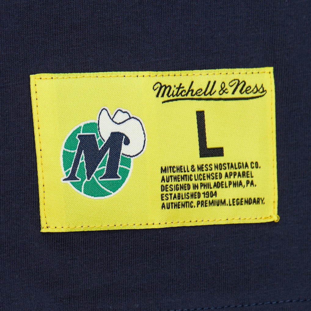 Dallas Mavericks Hardwood Classics Neon Nights Premium T-Shirt sale - Navy sale
