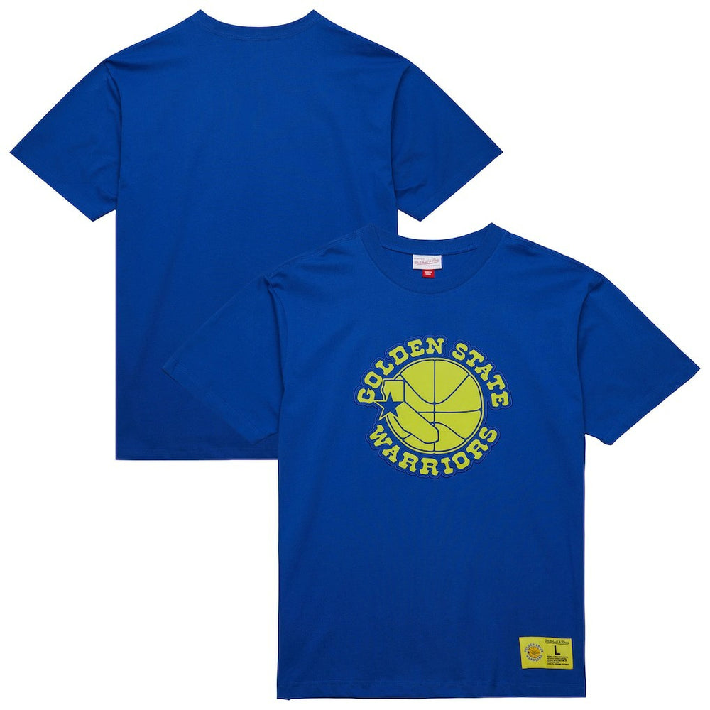 Golden State Warriors Hardwood Classics Neon Nights Premium T-Shirt sale - Royal discount