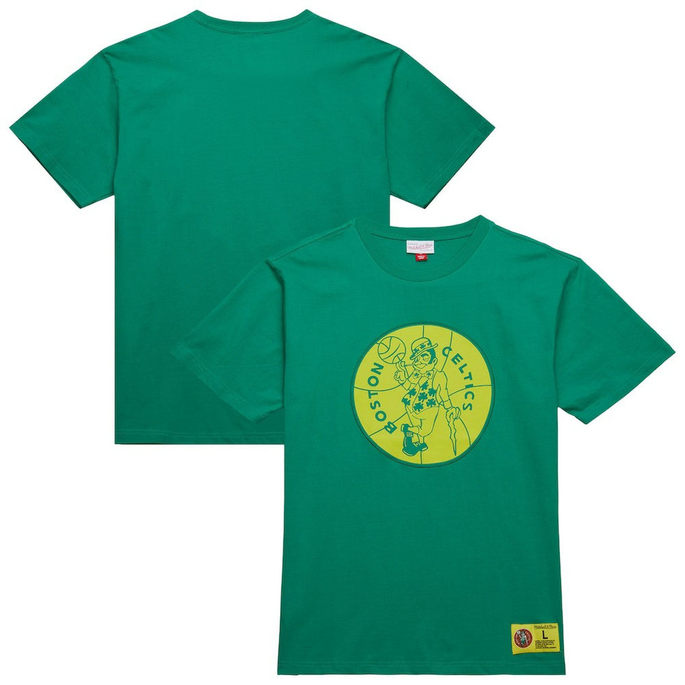 Boston Celtics Hardwood Classics Neon Nights Premium T-Shirt - Kelly Green on sale