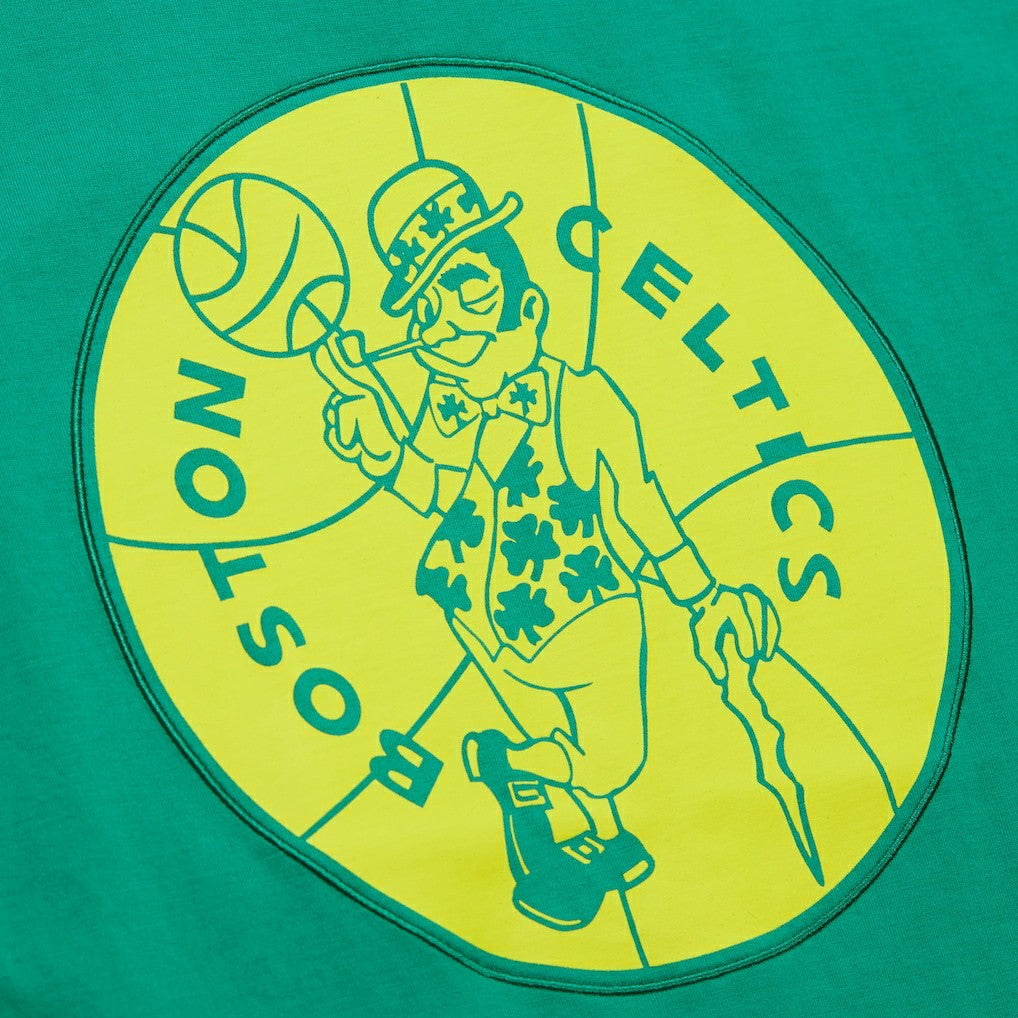 Boston Celtics Hardwood Classics Neon Nights Premium T-Shirt - Kelly Green on sale