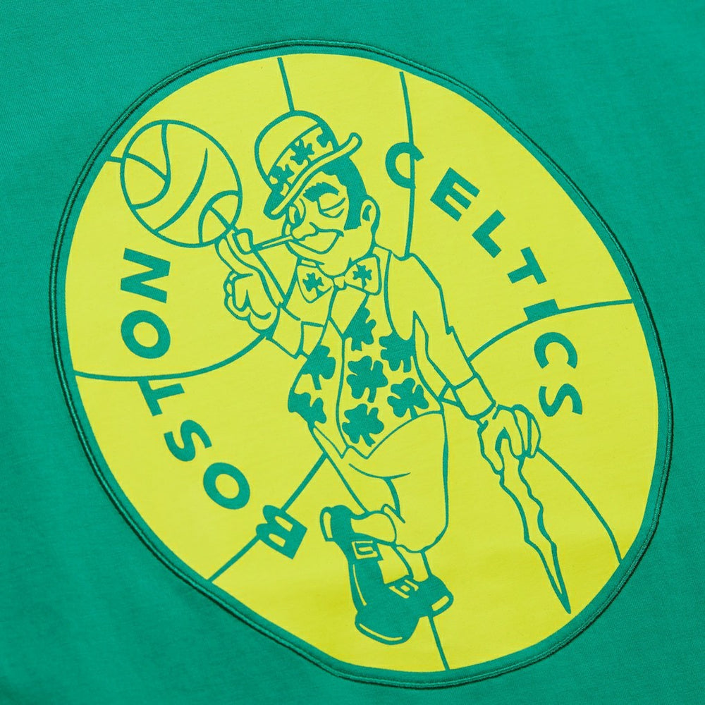 Boston Celtics Hardwood Classics Neon Nights Premium T-Shirt - Kelly Green on sale