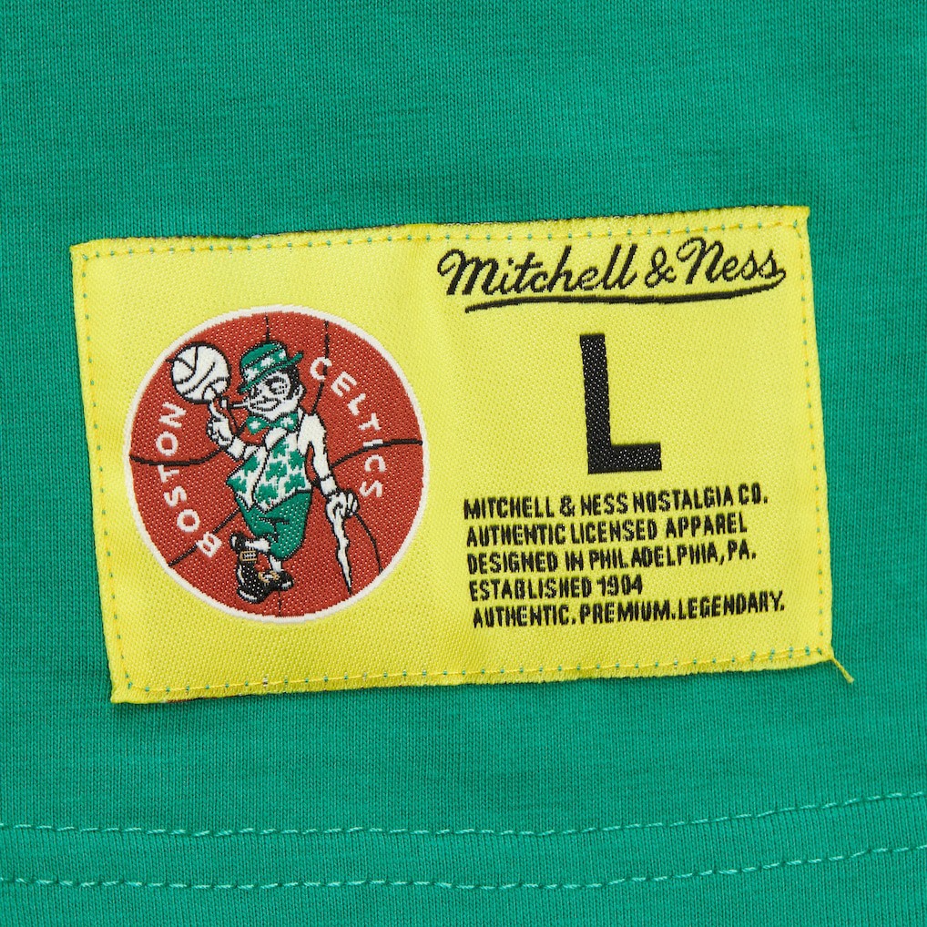 Boston Celtics Hardwood Classics Neon Nights Premium T-Shirt - Kelly Green on sale