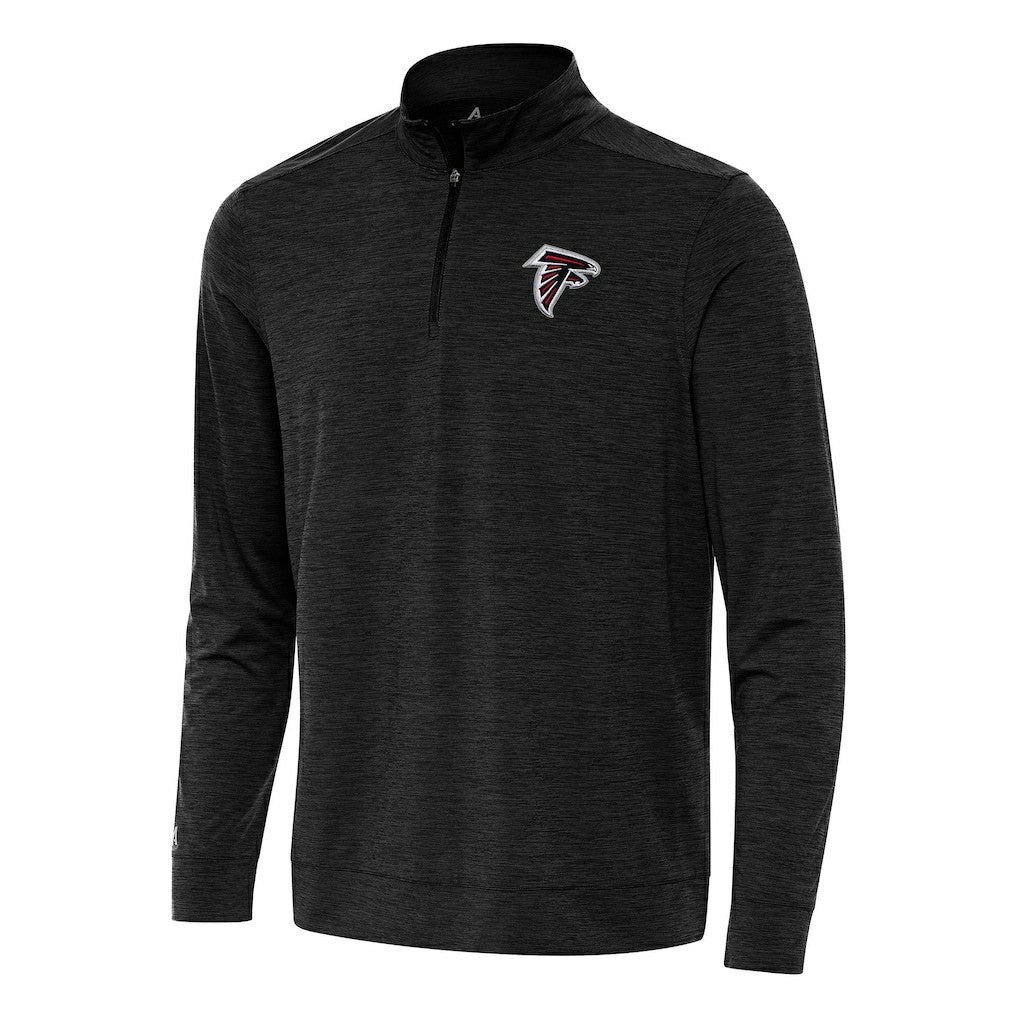 Atlanta Falcons Antigua Bright Quarter-Zip Top - Heather Black sale
