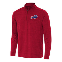 Buffalo Bills Antigua Bright Quarter-Zip Top - Heather Red for sale