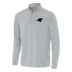 Carolina Panthers Antigua Bright Quarter-Zip Top - Heather Gray for sale