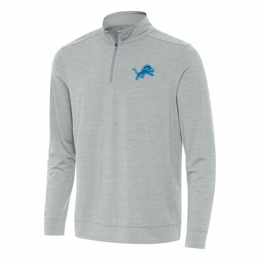 Detroit Lions Antigua Bright Quarter-Zip Top - Heather Gray cheap