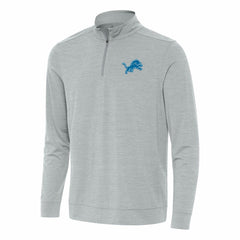 Detroit Lions Antigua Bright Quarter-Zip Top - Heather Gray cheap