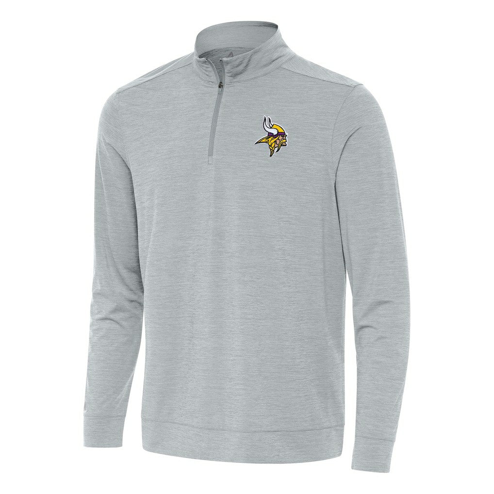 Minnesota Vikings Antigua Bright Quarter-Zip Top - Heather Gray online