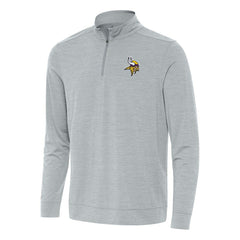 Minnesota Vikings Antigua Bright Quarter-Zip Top - Heather Gray online