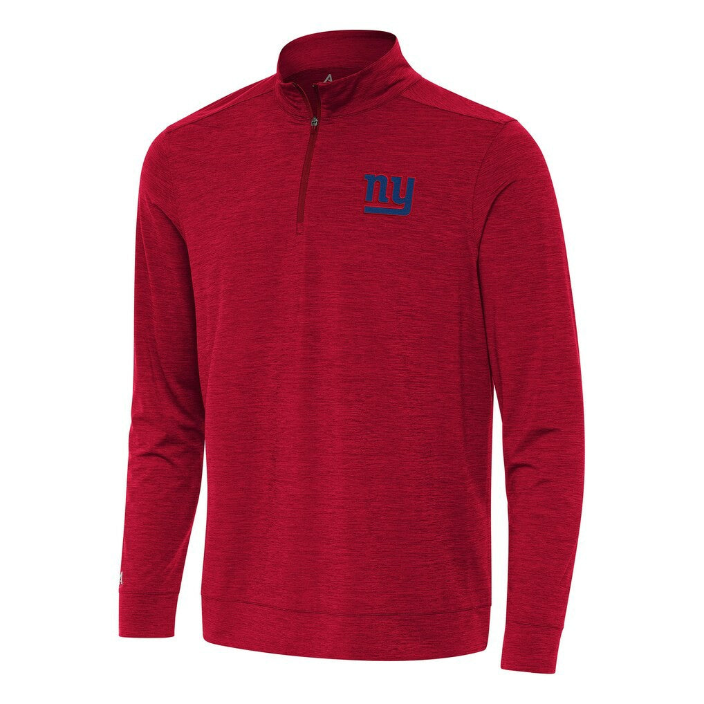 New York Giants Antigua Bright Quarter-Zip Top - Heather Red for sale