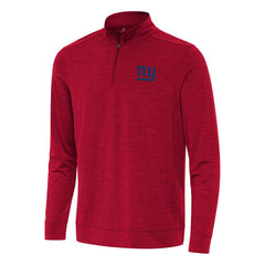 New York Giants Antigua Bright Quarter-Zip Top - Heather Red for sale