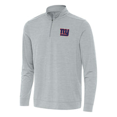 New York Giants Antigua Bright Quarter-Zip Top - Heather Gray outlet