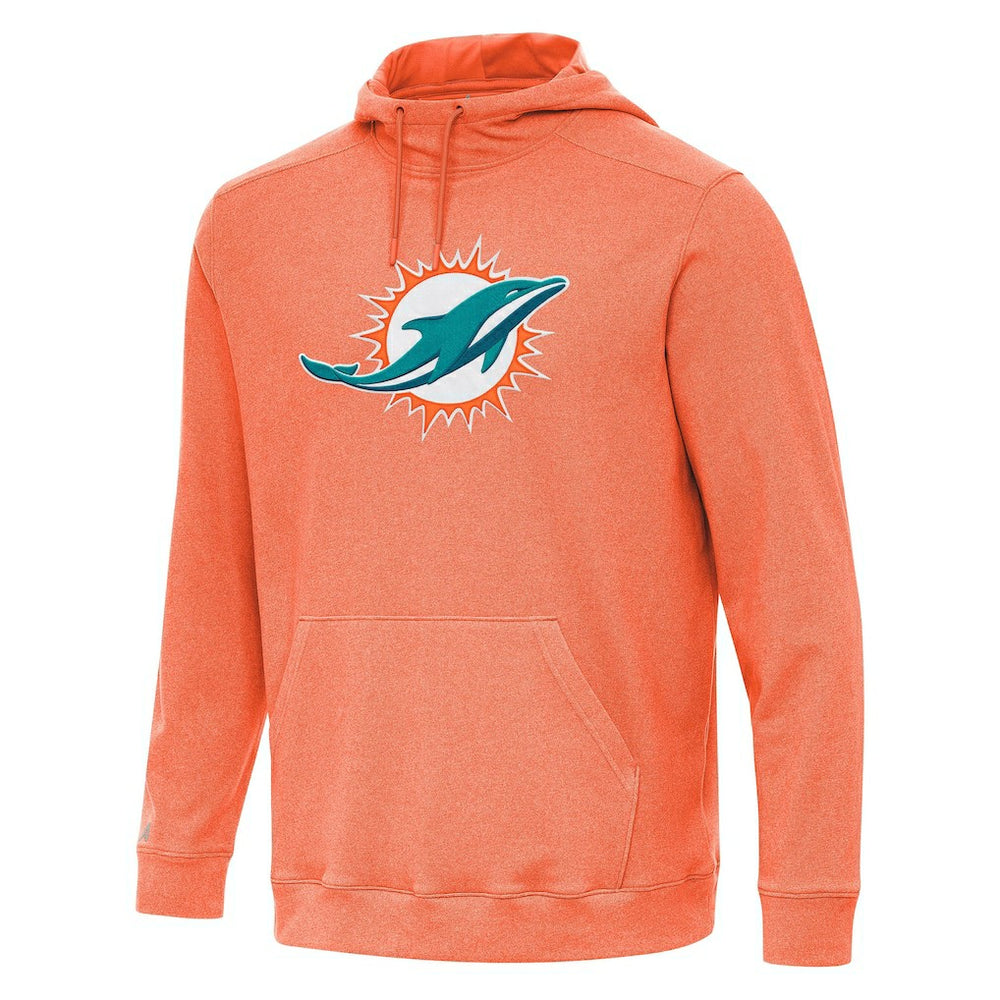 Miami Dolphins Antigua Cloud Pullover Hoodie - Heather Orange discount