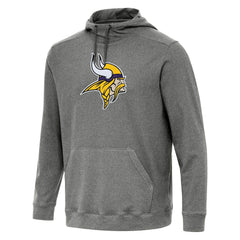 Minnesota Vikings Antigua Cloud Pullover Hoodie - Heather Black outlet