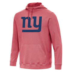 New York Giants Antigua Cloud Pullover Hoodie - Heather Red discount