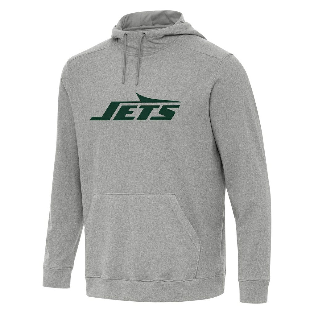 New York Jets Antigua Cloud Pullover Hoodie - Heather Gray sale