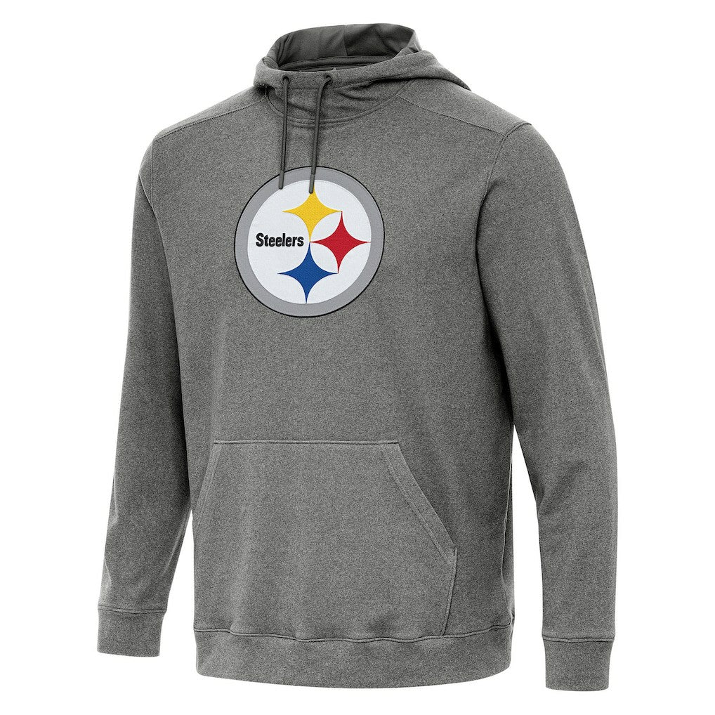 Pittsburgh Steelers Antigua Cloud Pullover Hoodie - Heather Black online