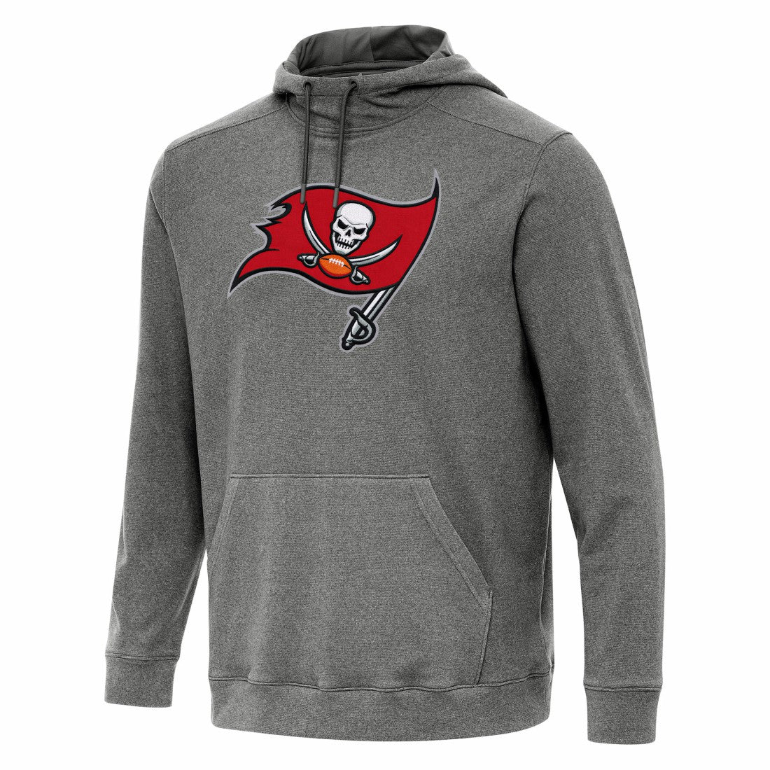 Tampa Bay Buccaneers Antigua Cloud Pullover Hoodie - Heather Black for sale