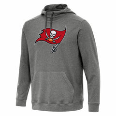 Tampa Bay Buccaneers Antigua Cloud Pullover Hoodie - Heather Black for sale