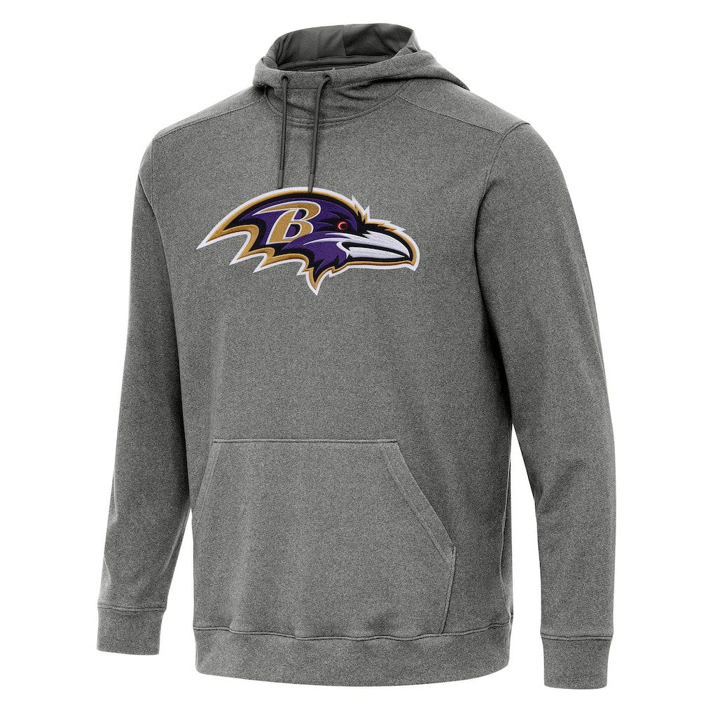 Baltimore Ravens Antigua Cloud Pullover Hoodie - Heather Black sale