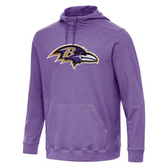 Baltimore Ravens Antigua Cloud Pullover Hoodie - Heather Purple online