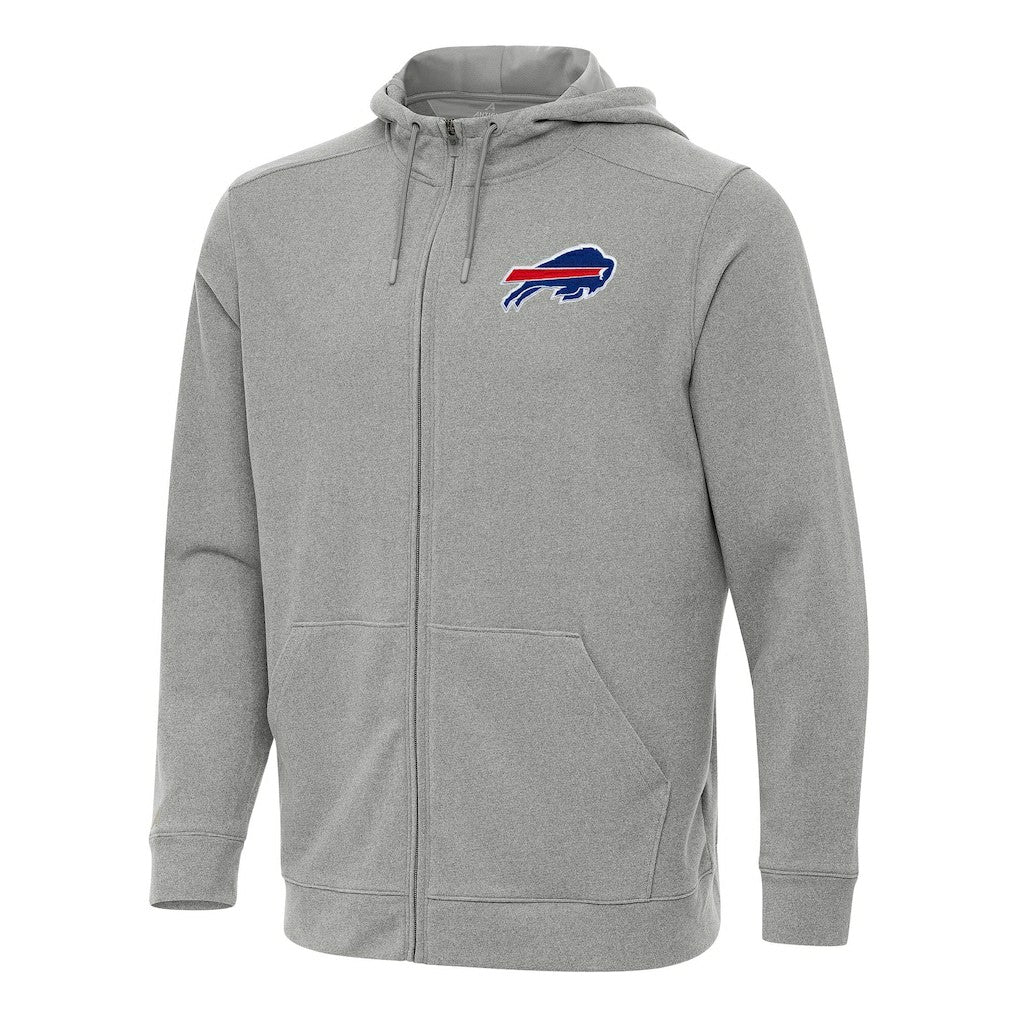 Buffalo Bills Antigua Effortless Full-Zip Hoodie - Heather Gray outlet