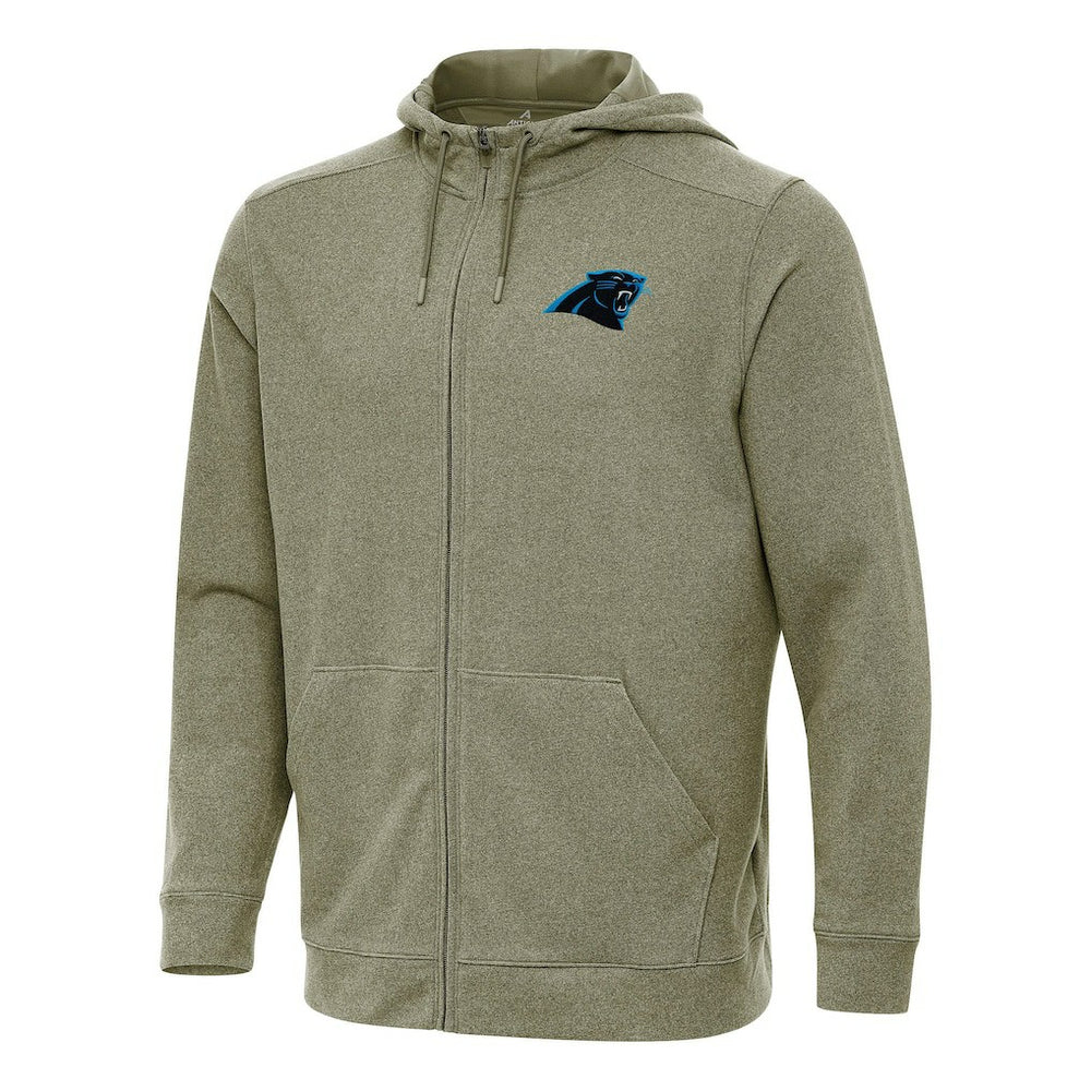Carolina Panthers Antigua Effortless Full-Zip Hoodie - Olive for sale