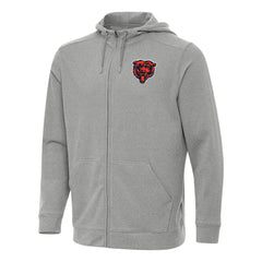 Chicago Bears Antigua Effortless Full-Zip Hoodie - Heather Gray for sale