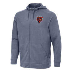 Chicago Bears Antigua Effortless Full-Zip Hoodie - Heather Navy on sale