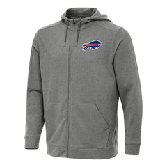 Buffalo Bills Antigua Effortless Full-Zip Hoodie - Heather Black for sale