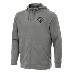 Jacksonville Jaguars Antigua Effortless Full-Zip Hoodie - Heather Black on sale