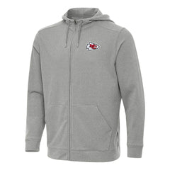 Kansas City Chiefs Antigua Effortless Full-Zip Hoodie - Heather Gray cheap