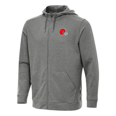Cleveland Browns Antigua Effortless Full-Zip Hoodie - Heather Black on sale
