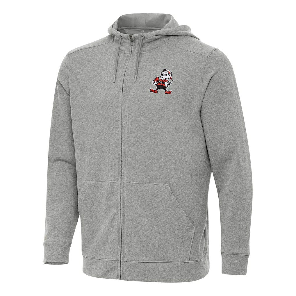 Cleveland Browns Antigua Effortless Full-Zip Hoodie - Heather Gray cheap