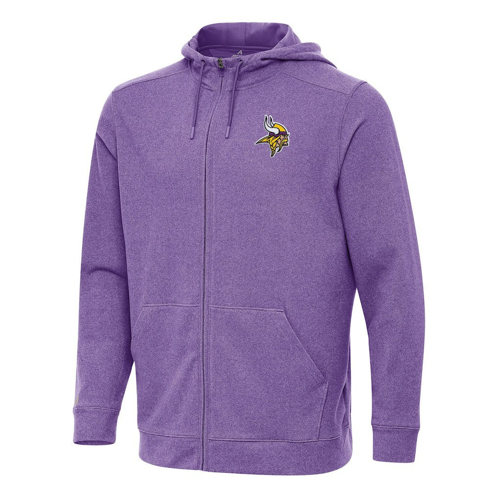 Minnesota Vikings Antigua Effortless Full-Zip Hoodie - Heather Purple on sale