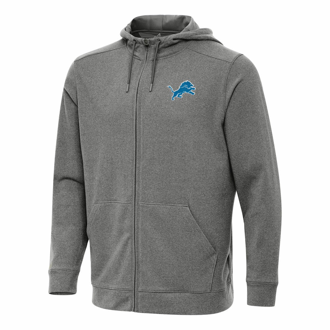 Detroit Lions Antigua Effortless Full-Zip Hoodie - Heather Black on sale