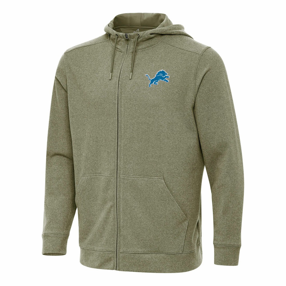 Detroit Lions Antigua Effortless Full-Zip Hoodie - Olive for sale