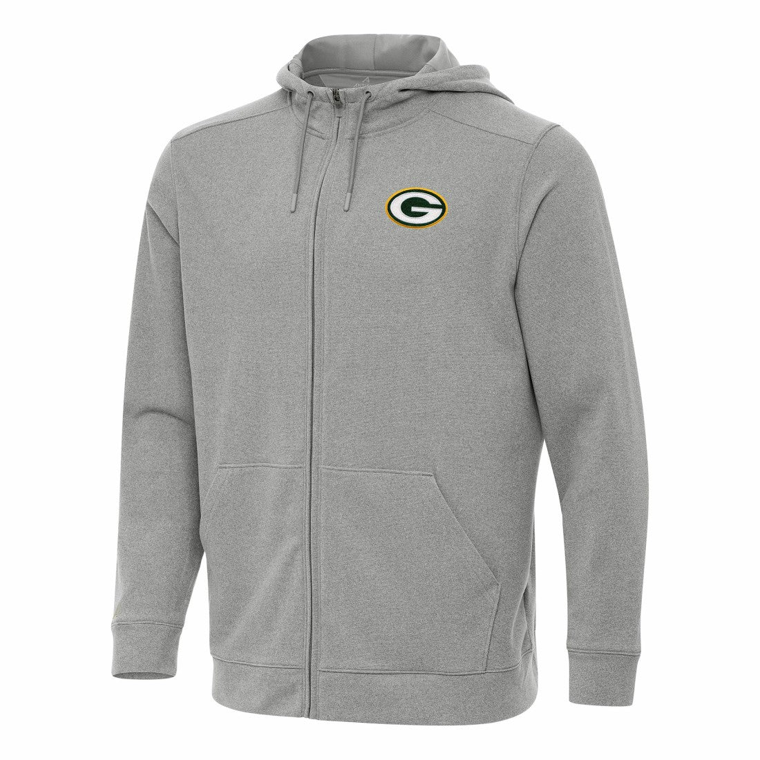 Green Bay Packers Antigua Effortless Full-Zip Hoodie - Heather Gray outlet