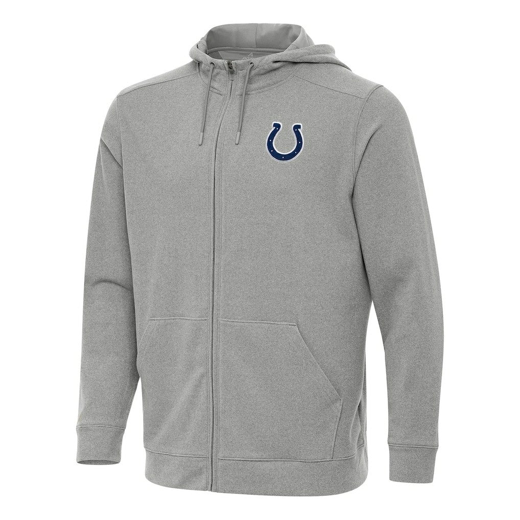 Indianapolis Colts Antigua Effortless Full-Zip Hoodie - Heather Gray discount